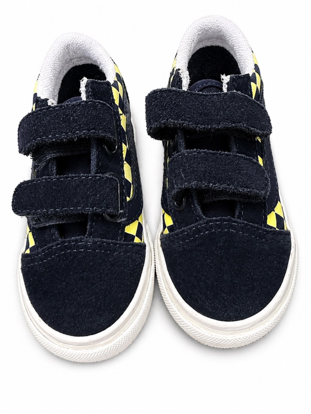 Vans Navy and Yellow Check Accent shoes